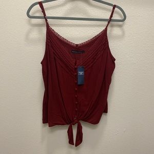 Abercrombie and Fitch tie front cami